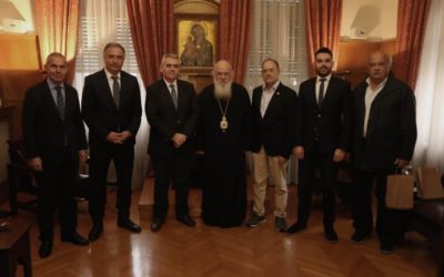 Συνάντηση Γιάννη Σαρακιώτη με τον Αρχιεπίσκοπο Αθηνών και Πάσης Ελλάδος κ.κ. Ιερώνυμο