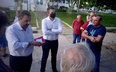 Στο Νέο Μοναστήρι Δομοκού οι Τομεάρχες Αγροτικής Ανάπτυξης του ΣΥ.ΡΙΖ.Α. Στ. Αραχωβίτης και Ολ. Τελιγιορίδου με το Βουλευτή Φθιώτιδας, Γιάννη Σαρακιώτη