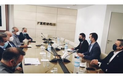 Συνάντηση Αλ. Χαρίτση, Χ. Μαμουλάκη και Γ. Σαρακιώτη με τη ΓΣΕΒΕΕ