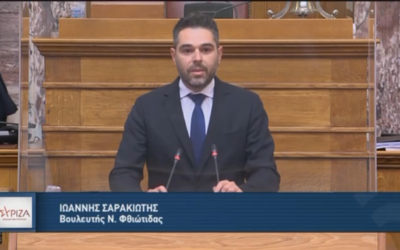 Γ. Σαρακιώτης προς Υπουργό Ανάπτυξης: «Μέτρα για το ιδιωτικό χρέος πριν να είναι αργά»