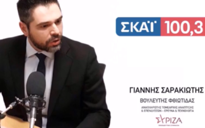 Γ. Σαρακιώτης: “Να μιλήσουμε επιτέλους ανοιχτά για το θέμα της κλιματικής αλλαγής – Δεν είναι θεωρία αλλά πλέον η καθημερινότητά μας”