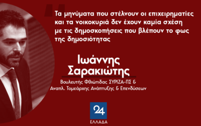Τα μηνύματα που στέλνουν οι επιχειρηματίες και τα νοικοκυριά δεν έχουν καμία σχέση με τις δημοσκοπήσεις που βλέπουν το φως της δημοσιότητας