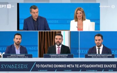 Γιάννης Σαρακιώτης στην ΕΡΤ: «Οι αυτοδιοικητικές εκλογές ανέδειξαν τα μικροπολιτικά παιχνίδια της Ν.Δ. εις βάρος των εθνικών θεμάτων»