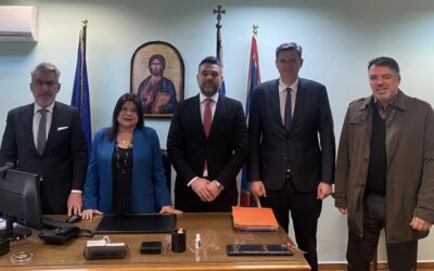 Συνάντηση Σαρακιώτη-Ξανθόπουλου-Καλαματιανού με την Πρόεδρο της Ένωσης Δικαστών και Εισαγγελέων