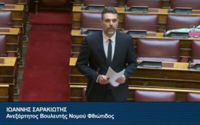 Νέα «ΘΑ» του Υπουργείου Αγροτικής Ανάπτυξης για έναρξη ΟΣΔΕ και ενεργοποίηση «Κάρτας Αγρότη» προς τον Γ. Σαρακιώτη μετά από επίκαιρη ερώτησή του